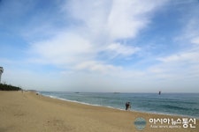 강릉, 안목해변 가을 하늘 이쁘다