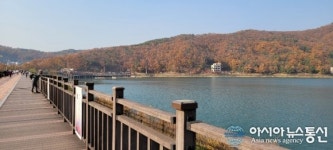아름다운 자연의 오남 저수지 모습.. 자연이 만들어낸 포토존