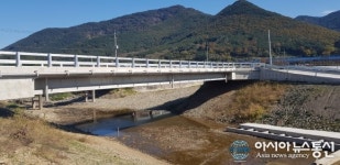 진주시 지수면 청담교 재가설 준공