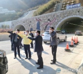 박일호 밀양시장, 밀양-울산간 고속도로공사 현장 점검