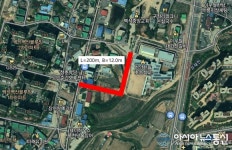 충남 천안시, 한들초등학교 진입도로 개설공사 착공