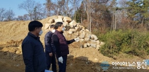 홍명표 의창구청장, 북면 지개마을 구거정비사업 현장점검
