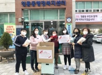 충남 천안가온중학교, 한땀한땀 손뜨개목도리·마스크스트랩 기부