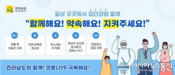 전남도, 코로나19 요양병원 발생에 따른 선제적 대응나서
