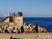 [아통포토] 한산한 강원 강문해변, 코로나19 확산 여파