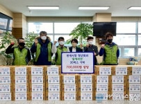 마산회원구 마산역번개시장 청년회, 합성1동에 ‘사랑의 라면’ 기탁