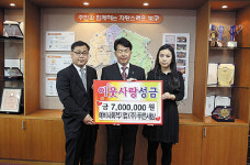 푸른세상, 불우이웃돕기 700만원