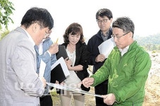 영해마을진입로 확·포장공사 현장 방문