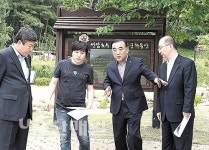 선암호수공원 무궁화동산 정비작업 현장 점검