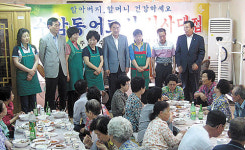 수암동부녀회, 경로당 어르신 삼계탕 대접