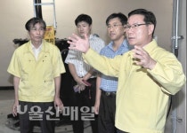 울주군수, 태풍대비 덕정배수장 점검