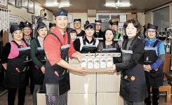 십리대밭 먹거리 단지 100개 업소에 위생용품