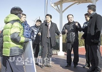 농소운동장 시설개선사업 현장상황 점검