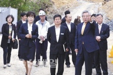 시교육감, 삼정초 공사현장 방문