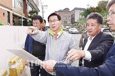서부노인복지회관 게이트볼장 예정지 방문