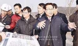 신장열 군수, 두서면사무소 신축공사 현장 점검