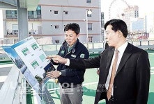 삼산공구월드상가 옆 공영주차장 공사 현장 방문