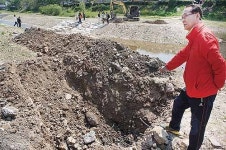 생태하천 조성 남창천 둔치 건설폐기물·폐토 매립 사실로