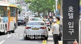 버스터미널 일대 불법주정차와 전면전