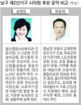 기획-6·4지방선거 격전지를 가다 ⑧ 남구 제2선거구(옥동·신정4동) 송병길 지역실정 전문가 VS  최용제 진심 담은 정치 약속