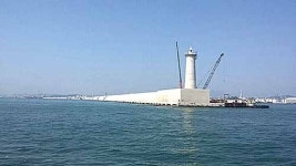 신항 북방파제 준공…오일허브 탄력