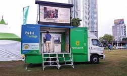 옹기축제장 농협 이동점포 운영