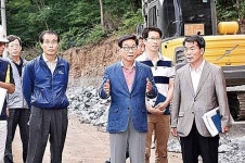 신장열 울주군수, 농어촌도로 공사현장 점검
