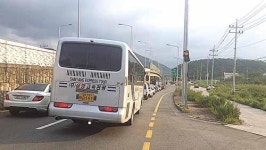 국지도 60호선 기장 월평교차로 만성 체증 몸살양산신도시 방면 우회전 차로 확장