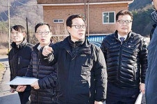중선필-상선필 구간 도로개설공사 현장 점검