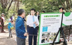 천마산 편백산림욕장 조성현황 점검