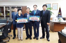 둥지로타리, 약사고 저소득가정 학생 2명 장학금