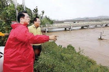 김기현 시장, 삼호교 일원 태풍 피해현장 방문