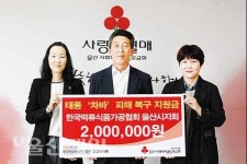 울산떡류식품가공협, 수재의연금