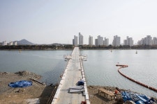 광양 중마동-금호동 연결 해상보도교량 완공 눈앞