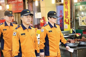 허석곤 소방본부장, 전통시장 화재예방 현장지도