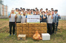 주말농장 수확 감자 장애인시설 전달