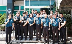 황운하 울산경찰청장, 삼산지구대 방문