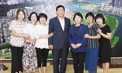 박성민 중구청장, 한국숲유치원협회 임원진과 환담