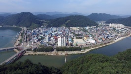 북한강을 낀 화천군