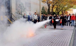 공연 중 화재 대비 문예회관 직원 소방훈련