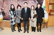 울주군 어린이집연합회 임원진, 울주군청 방문