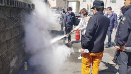 울산세민병원, 성남119와 합동소방훈련