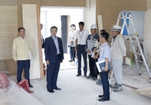 이동권 북구청장, 강동문화센터 공사현장 점검