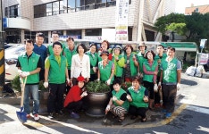 삼산동 행정복지센터, 꽃 식재