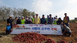 서생면 사랑의 고구마 경로당 전달