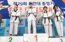 울산 효정고, 제29회 용인대총장기 전국태권도대회서 금·은 획득