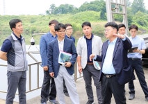 김진규 남구청장, 여천배수펌프장 환경개선 현장 방문