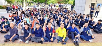 윤종오 전 북구청장 코스트코 구상금 면제 투쟁 경과 보고 대회