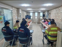 여천119안전센터, 국민요양병원서 소방훈련