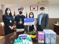 울산 미포초 허준영 학교운영위원, 방역마스크 250장 전달